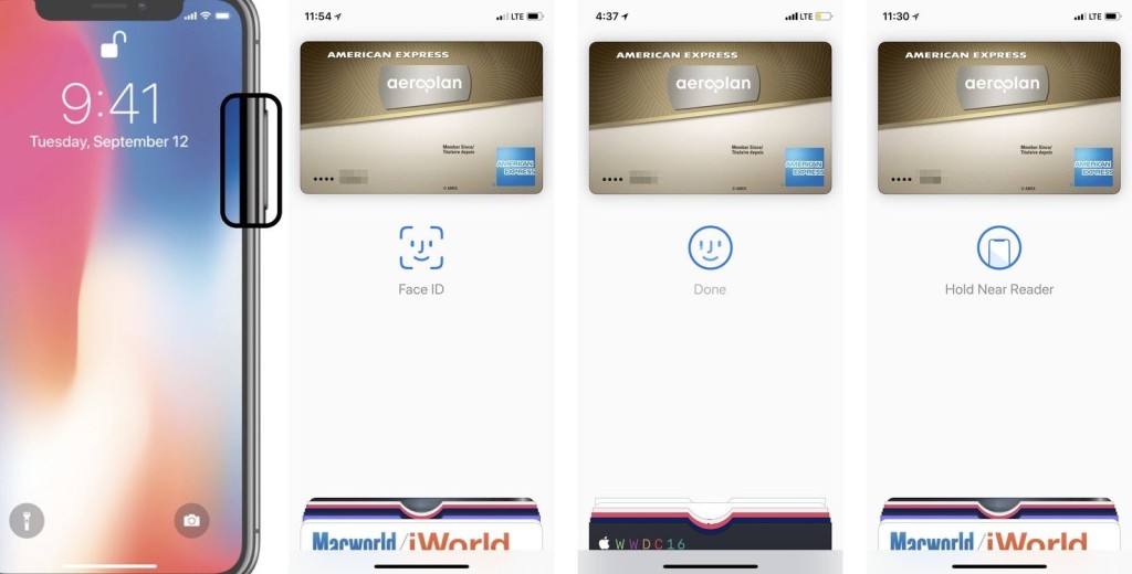 Pay with iPhone with Face ID