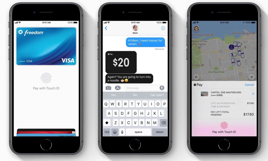 Pay with iPhone with Touch ID